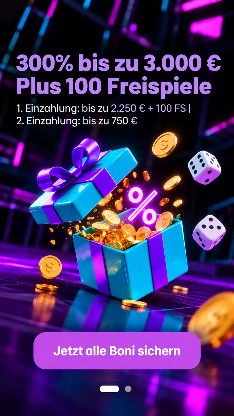 stepsino casino banner de mobile