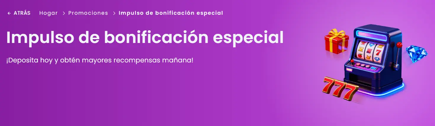 stepsino casino impulso de bonificación especial