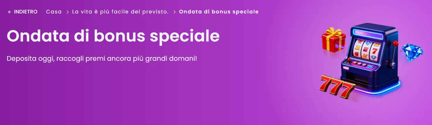 stepsino casino ondata di bonus speciale
