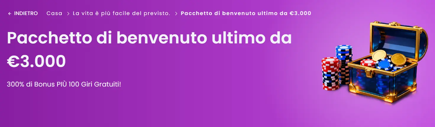 stepsino casino pacchetto di benvenuto