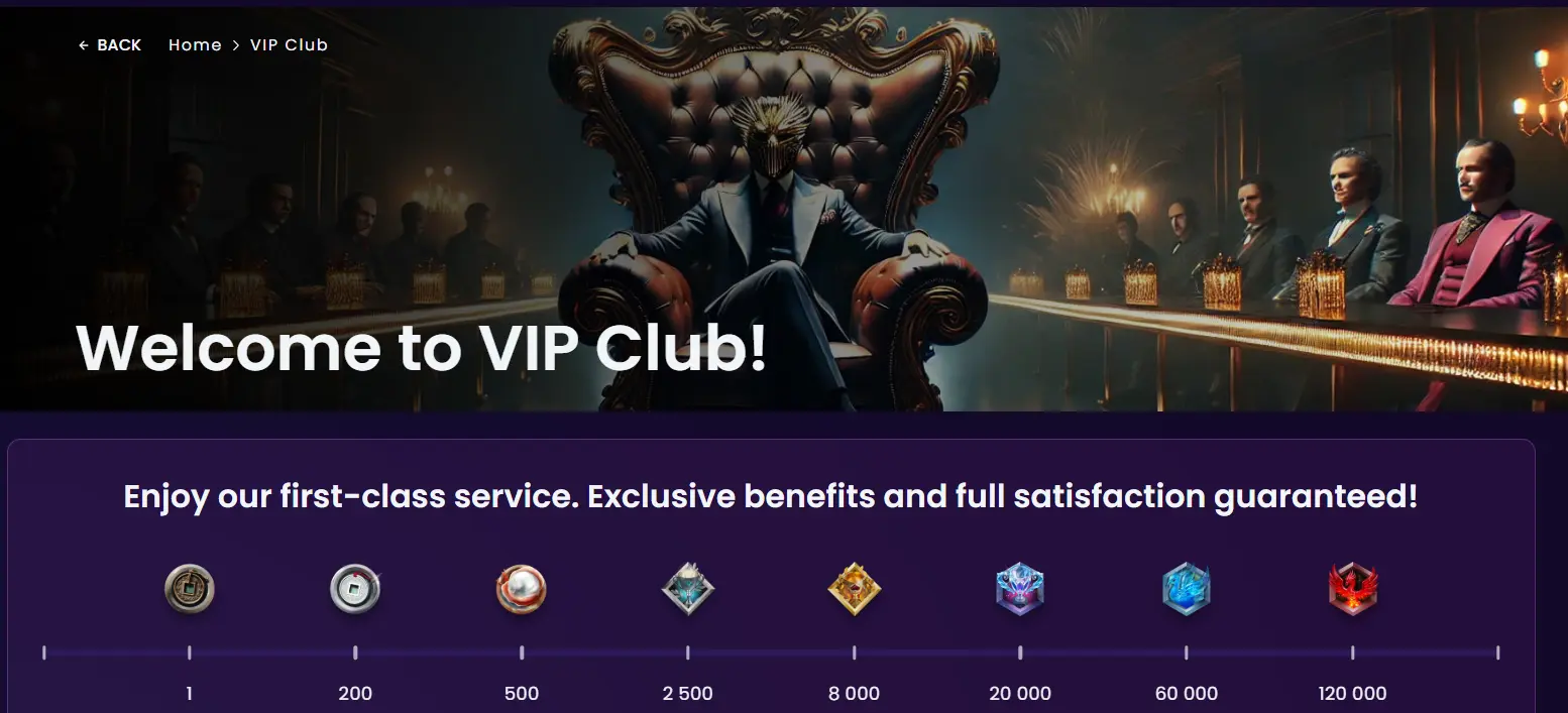 stepsino casino vip program